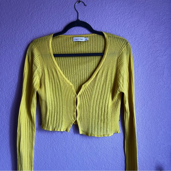 Calvin Klein cropped cardigan - Picture 2 of 6